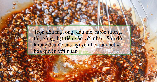 cach lam dui ga nuong mat ong
